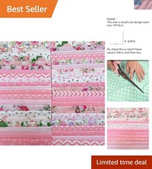 Luxurious 42-Piece Patchwork Cotton Fabric Bundle – Hand Wash Recommended