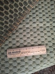Vintage Heavy Upholstery Fabric Avocado Green Reversible 39″ x 34″