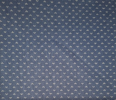 Vintage Steel Blue Mini Bear Paw Print Cotton Fabric 67″ x 19″