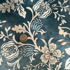 1.1 Metres iLiv Pavilion Adriatic Velvet Curtain Upholstery Cushion Blind Fabric