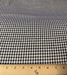 Vtg Centennial Favorites Navy Checked Fabric Judie Rothermel Marcus Brothers BTY