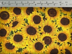 Timeless Treasures Allover Realistic Sunflowers 100% Cotton Quilt Fabric BTY