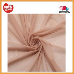 Nude Sheer Stretch Mesh Material, 1 Yard – Ideal for Lingerie & Dance Outfits