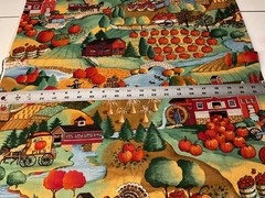 Concord Fabrics cotton fabric 44″ wide 1 yard fall country store Joan Kessler