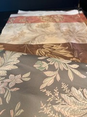 10 Floral silk fabric samples elegant designs High quality