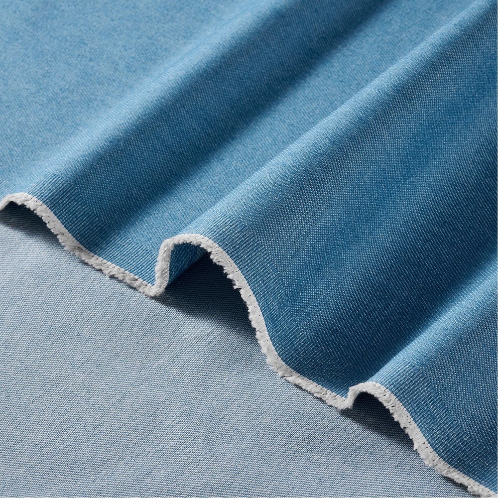 HYVAKUPPA 9OZ Washed Denim Fabric 5 Yards Light Blue 71″