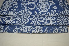 3 Yard Hand Block Floral Print 100%Cotton Fabric NO TARRIF CHARGES 100%✅ZK_190