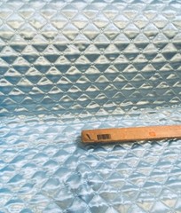 Satin Quilted Polyester Batting Fabric – BLUE- 58″/60″ Width Sold By The Yard