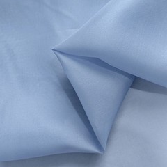 55” Wide 12 Momme Stiff Shaped Pure Natural Silk Organza Fabric Dusty Blue
