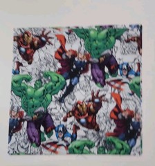 Lot of 15 Avengers Marvel Quilt Blocks 8.5″ Cotton Fabric Squares 5 Designs