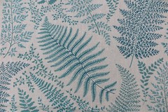 CHIVASSO CURTAIN FABRIC DESIGN “Botanical Garden” 3.3 metres TEAL CH2666/050