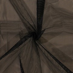 Soft Polyester Black Mesh 1/8″ Holes 52″ Wide Fabric by the Yard D183.04