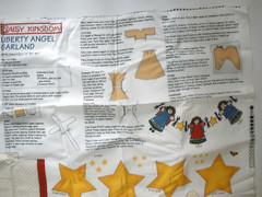 Daisy Kingdom USA Liberty Angel Garland Cut Sew Stuff Holiday Fabric Panel
