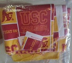 Sport Teams Fabric Lot NBA College Football Hockey Yards Remnant Craft Project