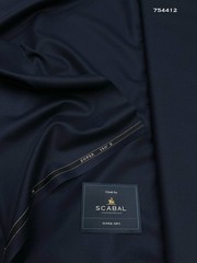 NAVY Blue Suiting Fabric Super 150s Wool SCABAL Luxury Dishdasha made in UK 3.5m