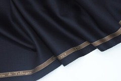 Lanificio di Tollegno suiting fabric midnight dark blue premium quality
