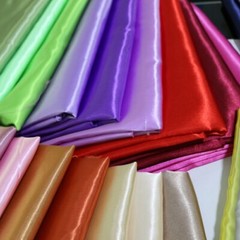 1 Yard White Plain Satin Material Lining Gift Diy Scarf Silky Charmeuse Fabric