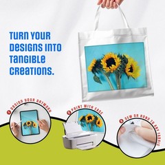 Inkjet Cotton Jacquard Fabric Sheets 8.5×11 – 10 Pack for Crafting & Printing