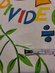 Vtg House ‘N Home Fabrics Cotton Home Decor Novelty Nursery Fabric Animals Math