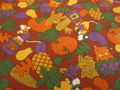 Cotton Fabric Country Sue Dreamer Fall Pumpkin Leaves Craft Quilting BTY x 44