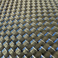 3K 230gsm metal wire plain carbon fiber cloth blue + silver 100*50cm (40″*20″)