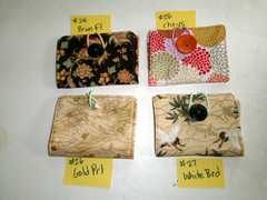 Tea Wallet, Tea Bag Wallet, Small Item Wallet or Holder, 4 Pocket, Handmade