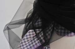 By Yard designer super transparent wedding mesh fabric bridal veil material