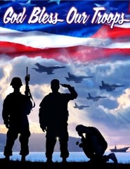 NEW – 2024 – David Textile – Patriotic – God Bless Our Troops Quilting Panel 🦅