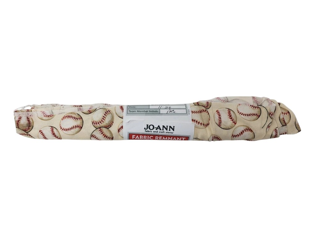 Jo-Ann Fabric Cloth Remnant – New – Natural Baseball .389 yd
