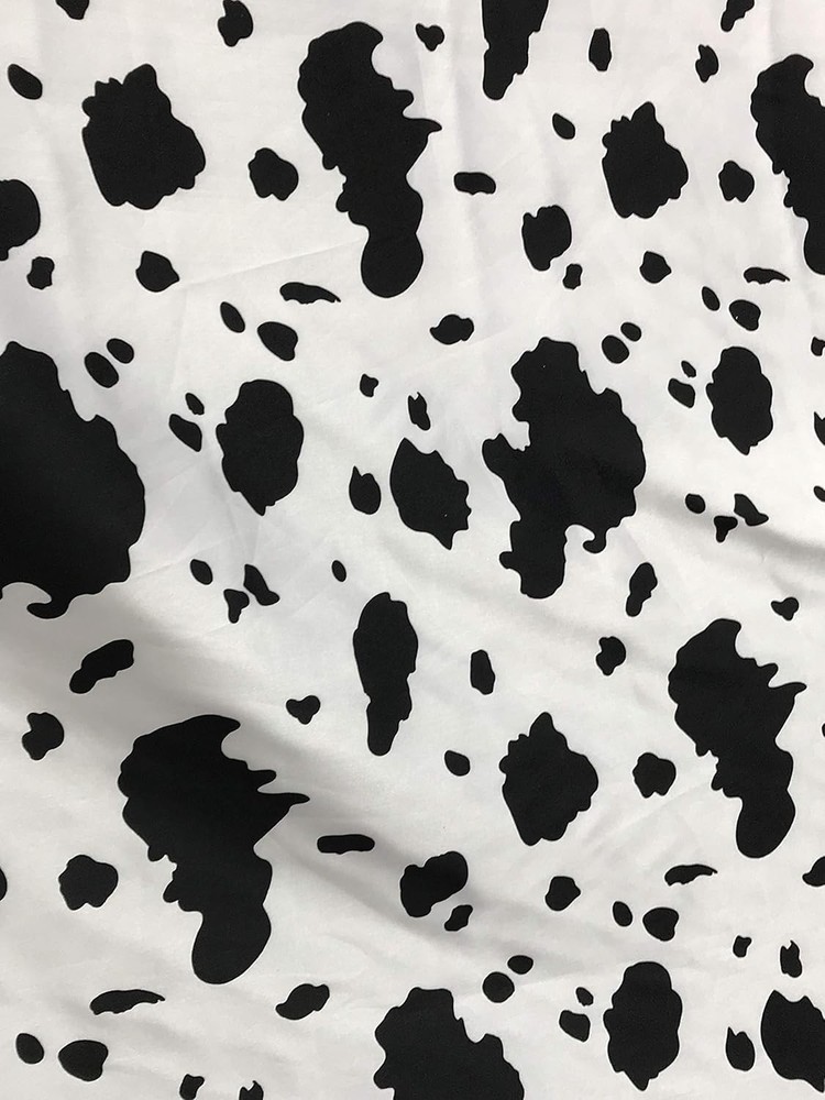Zebra or Cow Print Poly Cotton Fabric by Yard – 58/60″ Soft Animal Pattern