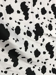 Zebra or Cow Print Poly Cotton Fabric by Yard – 58/60″ Soft Animal Pattern