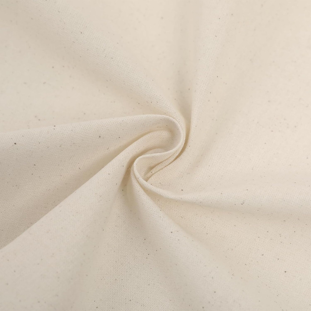 60”W 7Oz Natural Canvas Fabric, Canvas Roll, 100% Cotton Painters Drop Cloth for