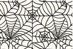 Cobweb Spider Web Quilt Backer Orb Insect Web Black Widow Ghastly Haunted Spooky