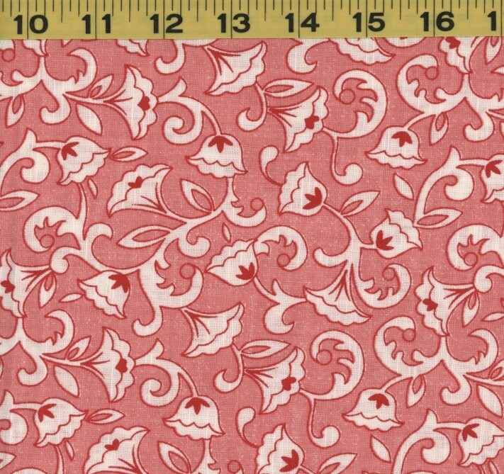 BTHY Granny’s Feedsack 1943 by Springs Reproduction Pink White