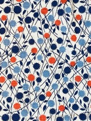 Vintage 1930s 1940s cotton voile print fabric dress making 112″ x 31″ 1 of 2