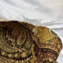 Raymond Waites Myesha Floral Maroon Brown Palette Upholstery Fabric-3 1/2 YX 51”