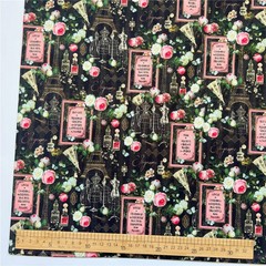 Vintage newspaper girl oil painting girl Cotton Fabric Sew Clothes Dress Fabric