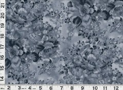 Dark & Light Gray Roses Flowers Quilting Sewing Fabric by Yard #c61