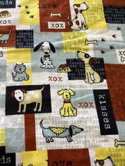Snuggle Flannel Dog Patch Fabric JO-ANN FABRICS New 5 Yards Available By The YD