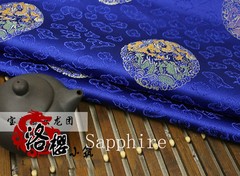 Chinese Ancient Costume Pillow Brocade Fabric Dragon Clouds Damask Cushion Cloth