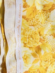 Yellow Roses Tone on Tone Conventry Hoffman International Fabrics 2.25 Y x 44″W