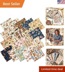 20 Precut 10”x10” Western Cowboy Fabric Squares – Ideal for Quilting Projects