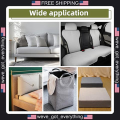 2 Pack Self-Adhesive Linen Fabric Patches for Sofa and Car Repair
