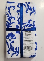 5 pc Fat Quarter Bundle Romantic Shades of Blue JoAnns 18″ x 21″ NEW