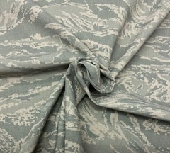 ACU AIR FORCE TIGER STRIPE NY/CO RIPSTOP Military FABRIC BY 1/2(0.5) YARD 55″W