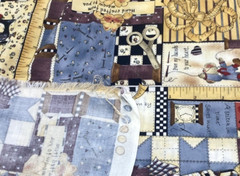 Checkered Past Kathi Walters Sewing Theme Quilting Fabric BT Half Y #13