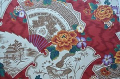 Thirty + yards available VINTAGE STANLEY KING CHINOISERIE CHINTZ 100% Cotton