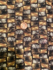 2.5 Yards Gray & Brown Brick Pictoral Quilt Cotton Fabric