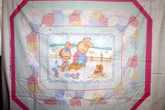 PATCHWORK PICNIC CRIB QUILT PANEL FROM SPRINGS – 100% COTTON FABRIC