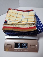 110x Mixed Precut Fabric Squares & Rectangles Pcs Quilt Blocks Sewing Lot